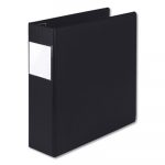 Earth's Choice Biobased Locking D-Ring Reference Binder, 3 Rings, 3" Capacity, 11 x 8.5, Black