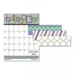 100% Recycled Geometric Wall Calendar, 12 x 16 1/2, 2020