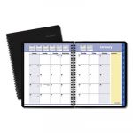 QuickNotes Monthly Planner, 8 3/4 x 6 7/8, Black, 2020