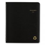 Recycled Monthly Planner, 8 3/4 x 6 7/8, Black, 2020
