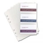 Refill Sheets for 4 1/4 x 7 1/4 Business Card Binders, 60 Card Capacity, 10/Pack