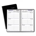 Block Format Weekly Appointment Book, 8 x 4 7/8, Black, 2020