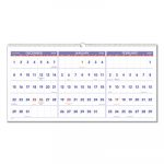 Horizontal-Format Three-Month Reference Wall Calendar, 23 1/2 x 12, 2020