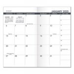 Pocket Size Monthly Planner Refill, 6 1/8 x 3 1/2, White, 2020-2021