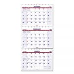 Move-A-Page Three-Month Wall Calendar, 12 x 26 1/2, Move-A-Page, 2020
