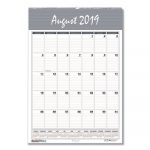 Recycled Bar Harbor Wirebound Academic Monthly Wall Calendar, 15.5x22, 2019-2020