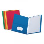 Two-Pocket Portfolios with Tang Fasteners, 11 x 8 1/2, Assorted, 25/Box