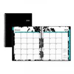 Barcelona Monthly Planner, 10 x 8, Black Cover, 2020