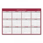 Laminated Classic Red Calendar, 36 x 24, 2020