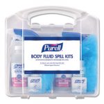 Body Fluid Spill Kit, 4.5" x 11.88" x 11.5", Clamshell Case, 2 Kits/Carton