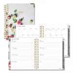 Romantic Weekly/Monthly Hard Cover Planner, 9 1/4 x 7 1/4, Roses Cover, 2020