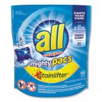 Mighty Pacs Laundry Detergent, Stainlifter, Fresh Scent, 24/Pack, 6 Packs/Carton