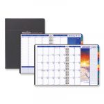 Recycled Earthscapes Weekly/Monthly Planner, 11 x 8 1/2, Black, 2020