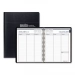 Recycled Weekly Appointment Book, Ruled without Times, 8 3/4 x 6 7/8, Black, 2020