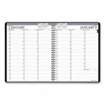 Recycled Professional Weekly Planner, 15-Min Appointments, 11 x 8 1/2, Black, 2020