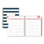 Day Designer Daily/Monthly Planner, 10 x 8, Navy/White, 2020