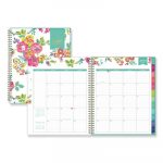 Day Designer CYO Weekly/Monthly Planner, 11 x 8 1/2, White/Floral, 2020