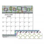 100% Recycled Geometric Wall Calendar, 12 x 12, 2020