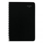Daily Appointment Book with Open Scheduling, 8 x 4 7/8, Black, 2020