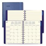 Monthly Planner, 10 3/4 x 8 1/2, Blue, 2019-2020