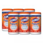 Disinfecting Wipes, 7 x 8, Orange Fusion, 75/Canister, 6 Canisters/Carton