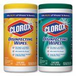 Disinfecting Wipes, 7 x 8, Fresh Scent/Citrus Blend, 75/Canister, 2/Pack