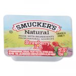 Smuckers 1/2 Ounce Natural Jam, 0.5 oz Container, Strawberry, 200/Carton