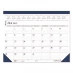 Recycled Compact Academic Desk Pad Calendar, 18 1/2 x 13, 2019-2020