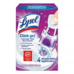 Click Gel Automatic Toilet Bowl Cleaner, Lavender Fields, 0.68 oz, 4/Box, 5 Boxes/Carton