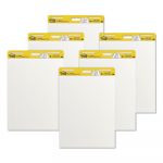 Self-Stick Easel Pads, 25 x 30, White, 30 Sheets, 6/Carton