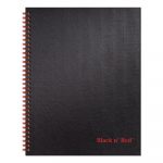 Twinwire Hardcover Notebook, Wide/Legal Rule, Black Cover, 11 x 8.5, 70 Pages